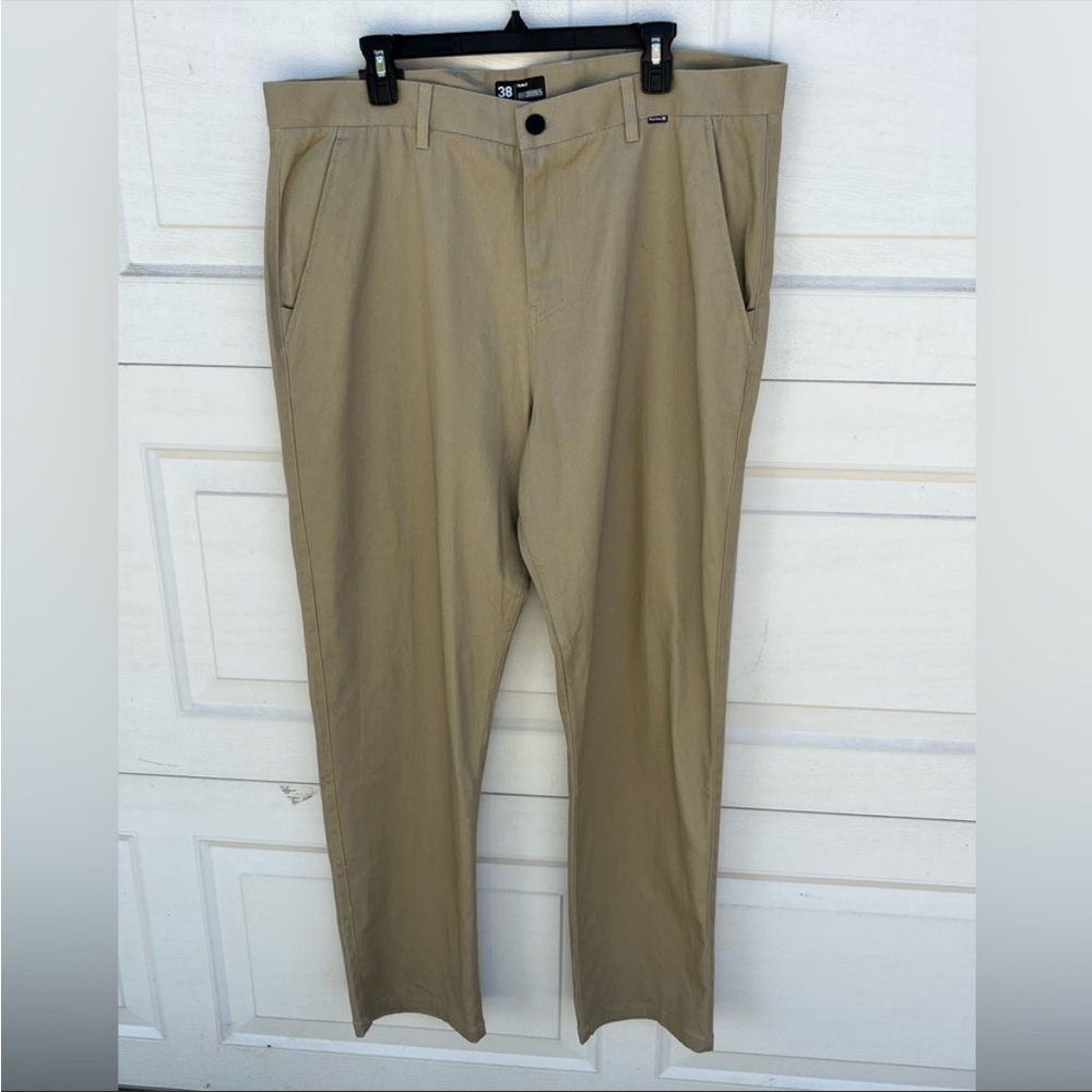 Hurley Worker slim fit 2 way stretch khaki size 38 NWT